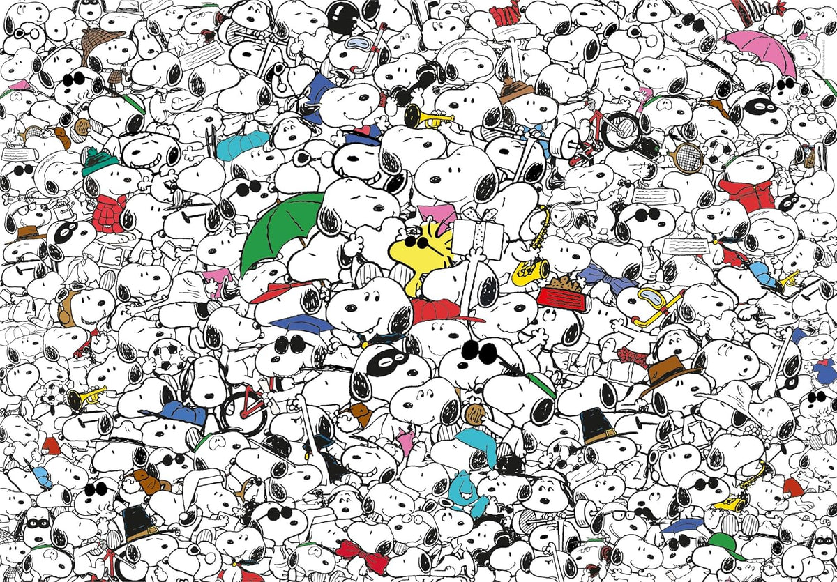 Clementoni Puzzle | Peanuts Impossible (1000 pcs) | Made-in-Italy Eco Comic Challenge