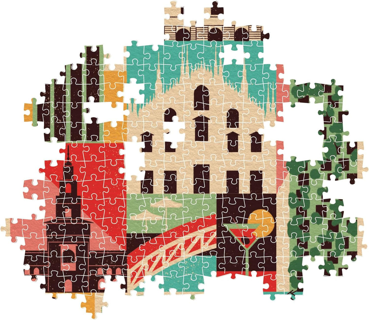 Clementoni 1000 Piece Jigsaw | Style in the City Milano | Trendy City Puzzle