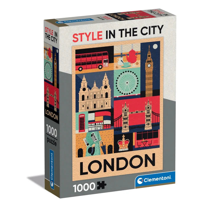 Clementoni 1000 Piece Jigsaw | Style in the City London | Trendy City Puzzle