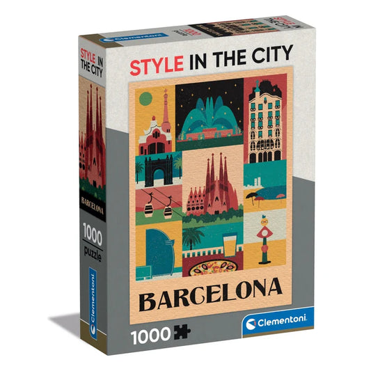 Clementoni 1000 Piece Jigsaw | Style in the City Barcelona | Scenic City Puzzle
