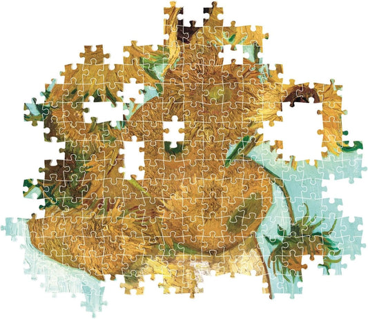 Clementoni - Sunflowers by Van Gogh - 1,000 pcs Jigsaw Puzzle - Museum Collection Compact Box (Made in Italy)