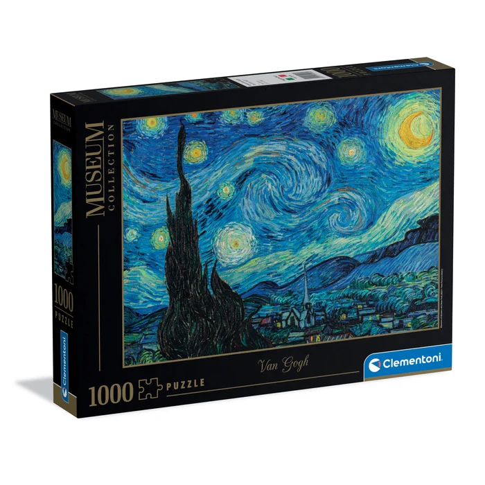 Clementoni - Starry Night by Vincent van Gogh - 1,000 pcs Jigsaw Puzzle - Museum Collection (Made in Italy)