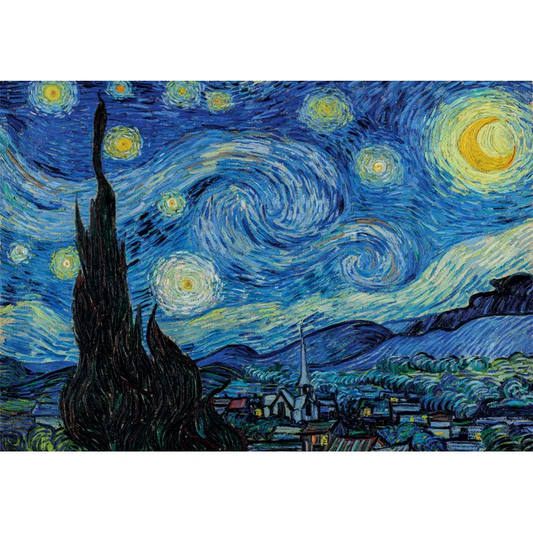 Clementoni - Starry Night by Vincent van Gogh - 1,000 pcs Jigsaw Puzzle - Museum Collection (Made in Italy)