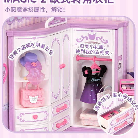 Rolife Super Creator Kuromi Fantastic Star Dressing Room DIY Miniature House Kit