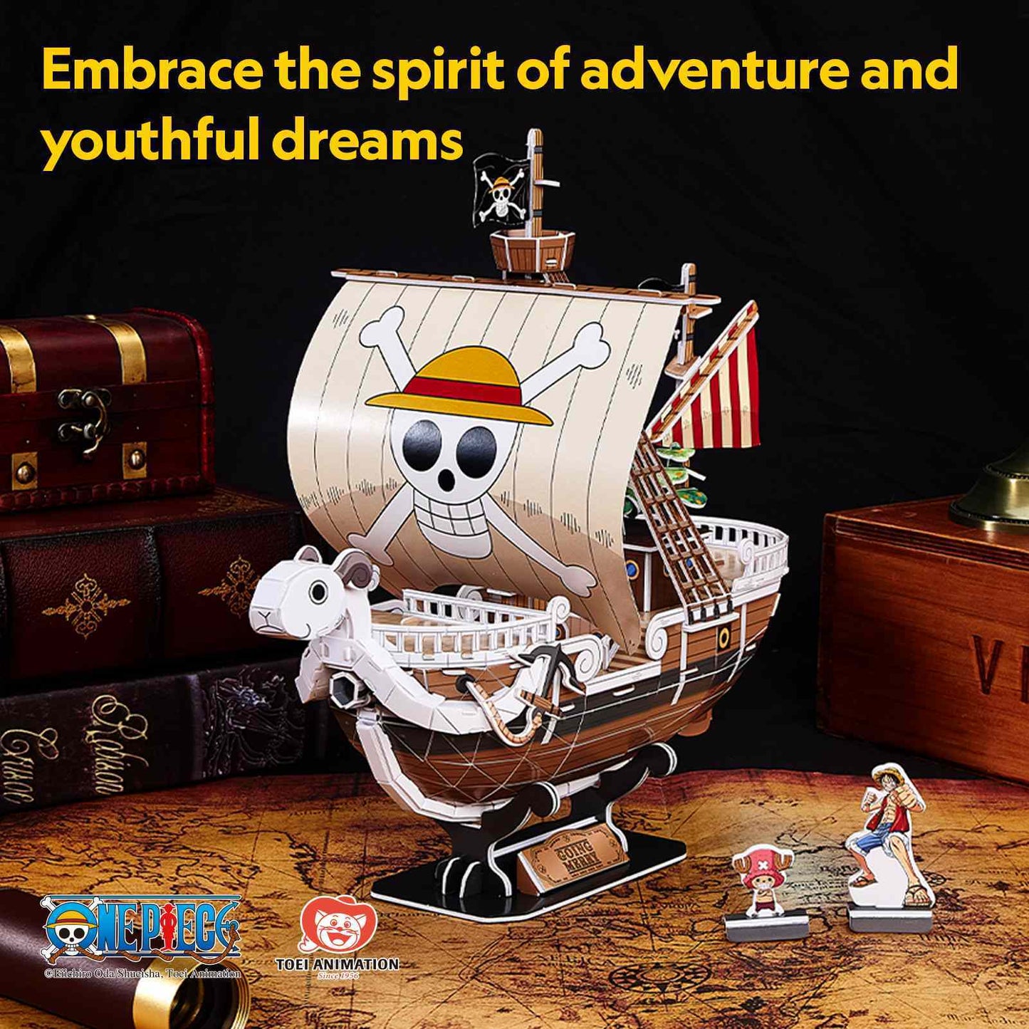 CubicFun 3D Puzzle – One Piece Going Merry | Easy Assembly | Ages 8+ | Foam Board Model Kit