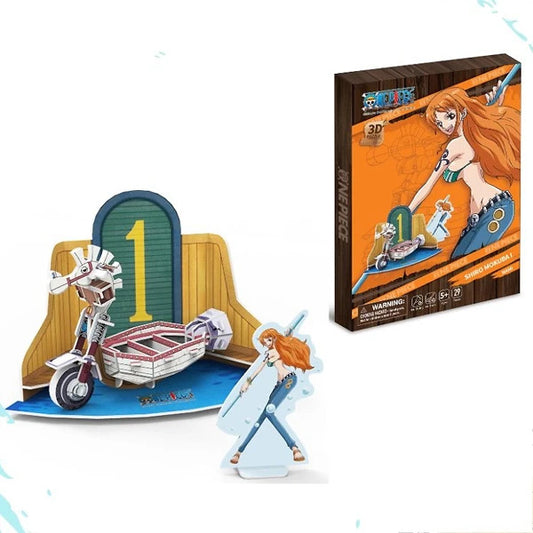 CubicFun x One Piece Shiro Mokuba I | 29-Piece 3D Puzzle | Easy Build, Ages 5+