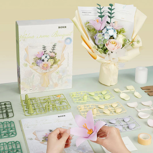 ROKR Spring Time Bouquet DIY 3D Flower Puzzle