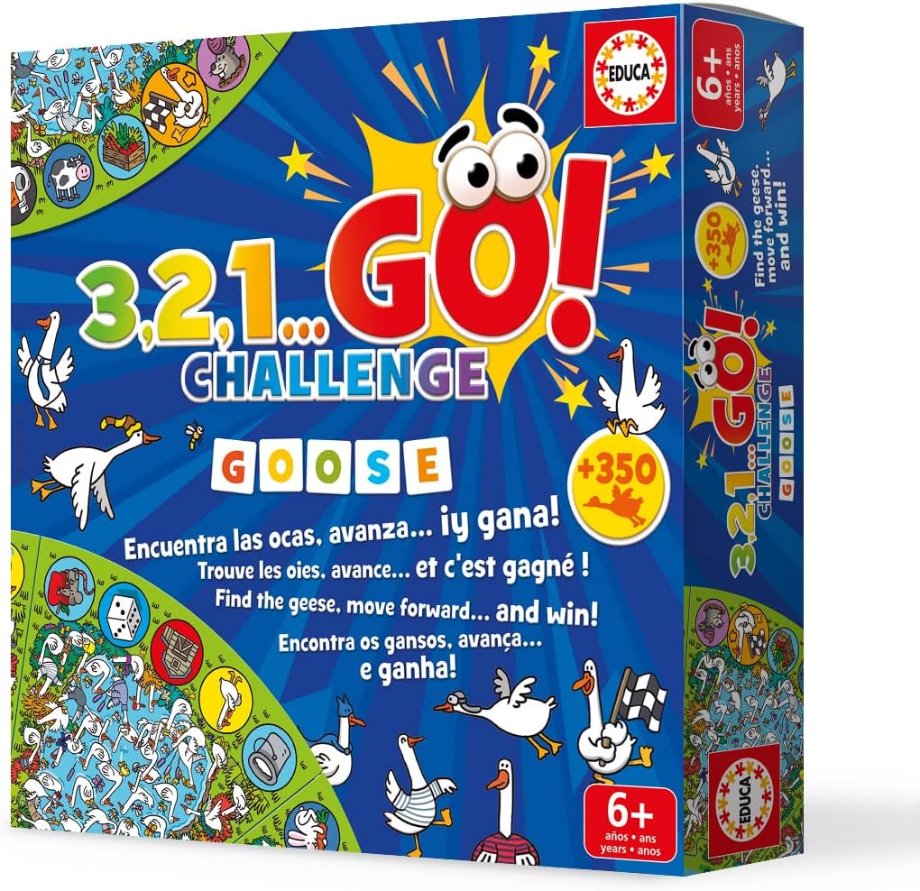 Educa 3,2,1 GO! Goose Challenge | Search & Find Game | Brain Games Collection