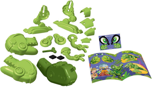 Clementoni Science & Play Dino Bot T-Rex | STEM Robot Building Kit | Educational Science Toy