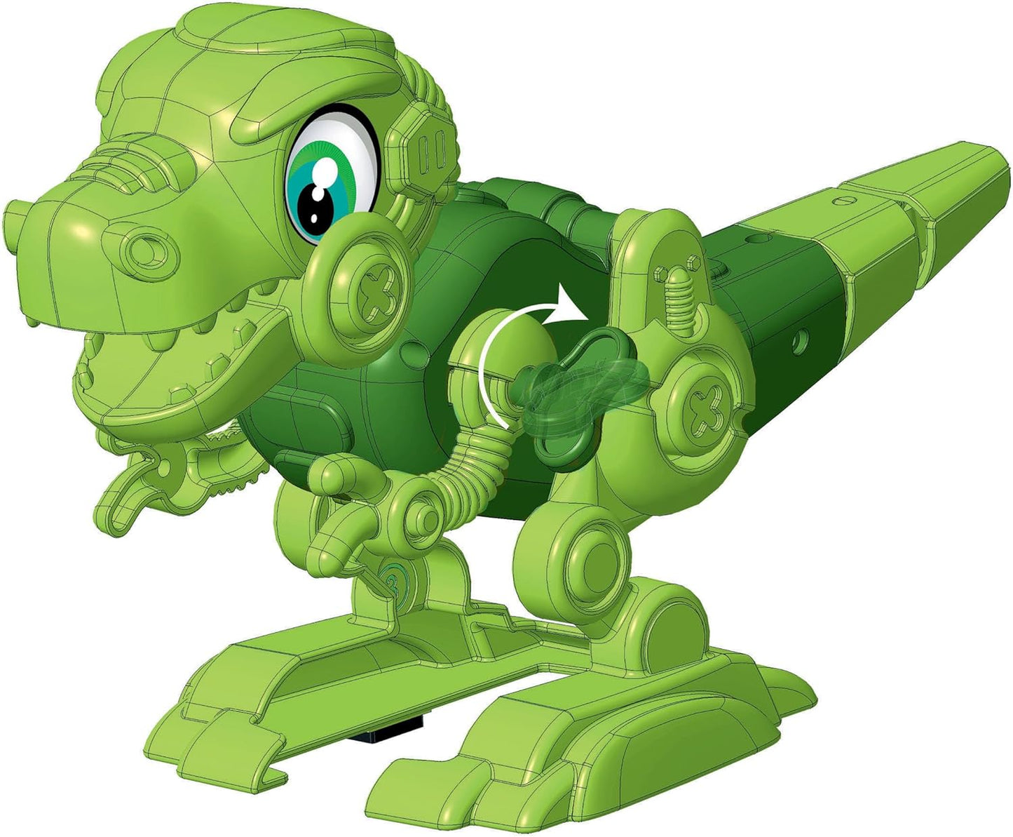Clementoni Science & Play Dino Bot T-Rex | STEM Robot Building Kit | Educational Science Toy
