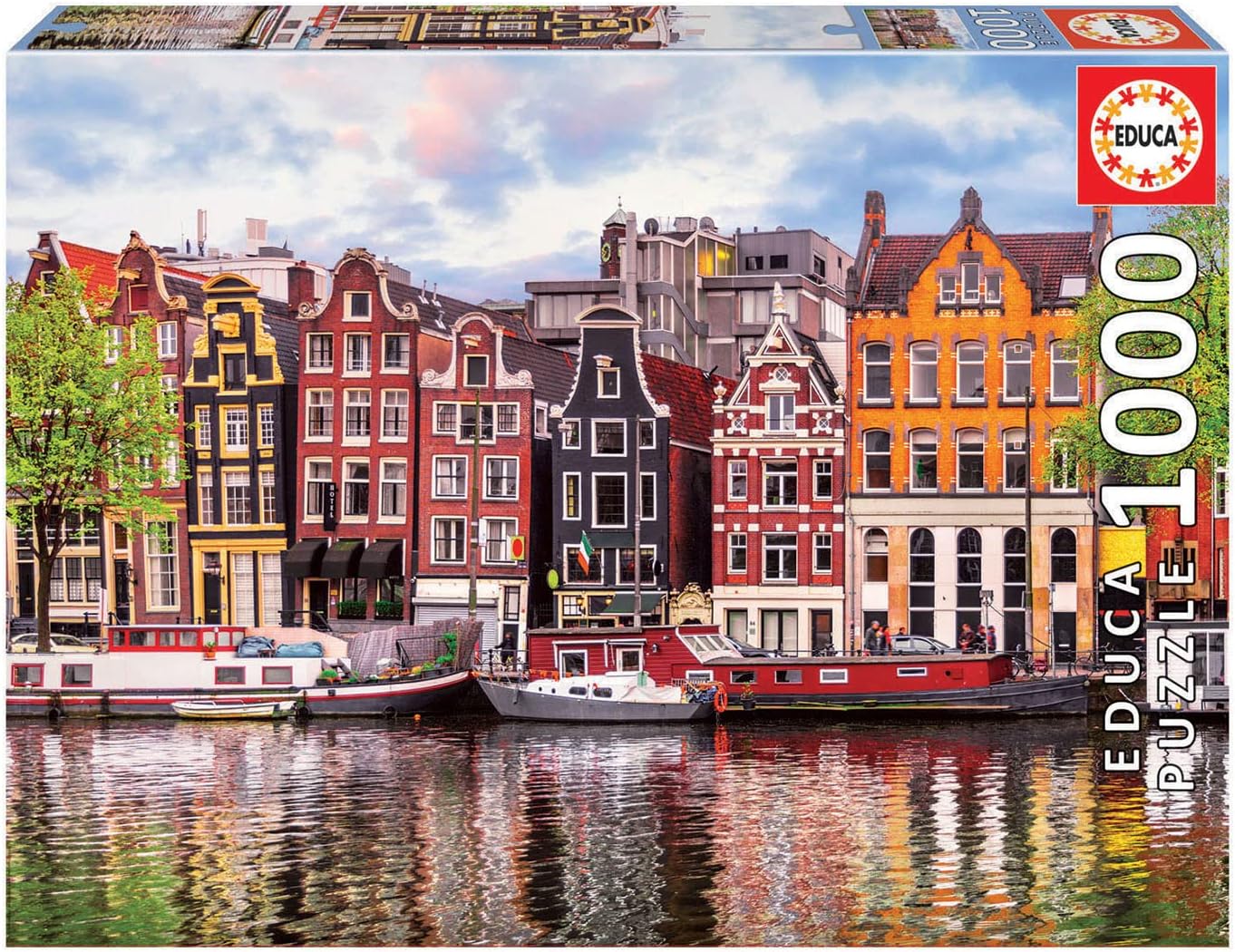 Educa Dancing Houses, Amsterdam | 1000pcs Jigsaw Puzzle | City Collection