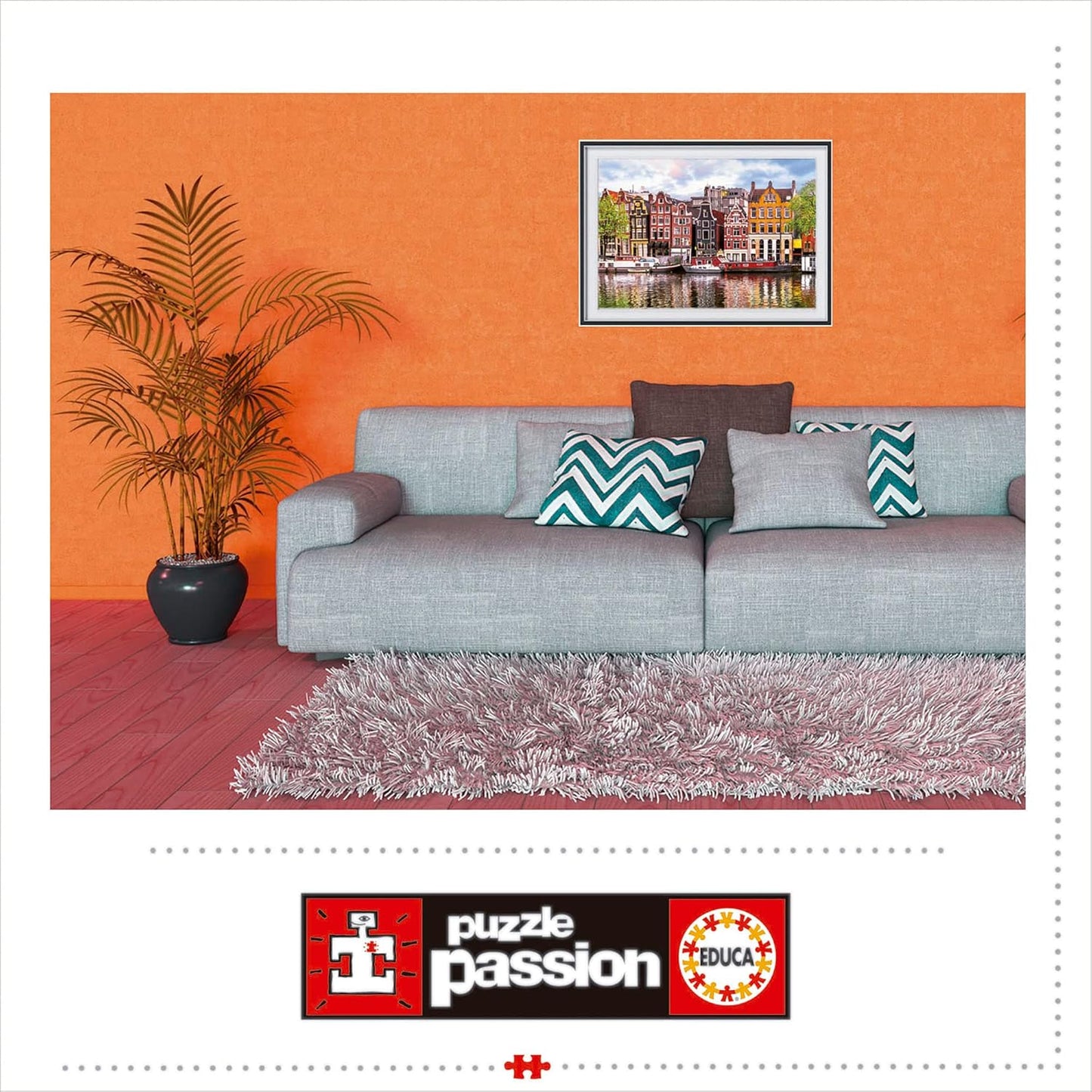 Educa Dancing Houses, Amsterdam | 1000pcs Jigsaw Puzzle | City Collection