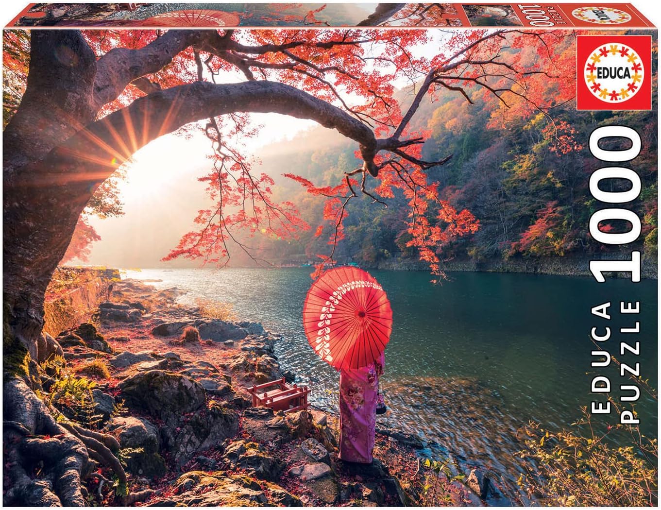 Educa Sunrise on the Katsura River, Japan | 1000pcs Jigsaw Puzzle | Landscapes Collection