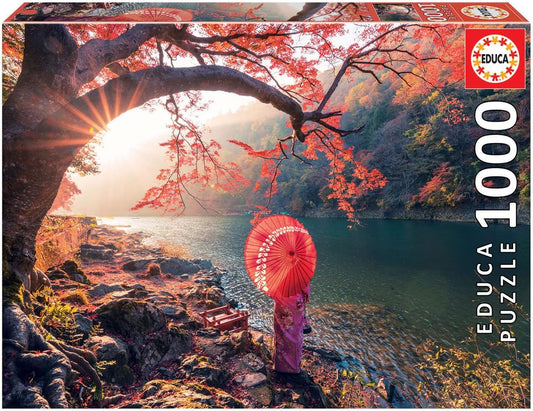 Educa Sunrise on the Katsura River, Japan | 1000pcs Jigsaw Puzzle | Landscapes Collection