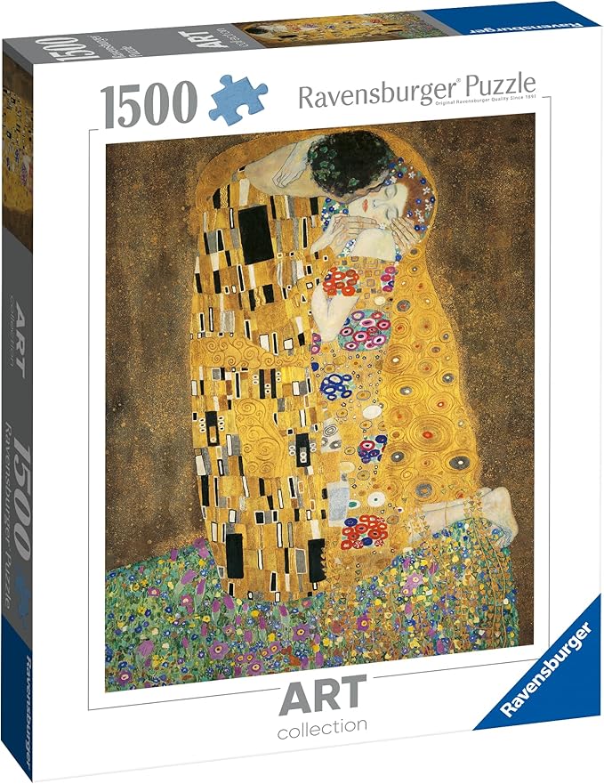 Ravensburger - The Kiss by Gustav Klimt - 1,500 pcs Jigsaw Puzzle - Art Collection (Made in Germany)