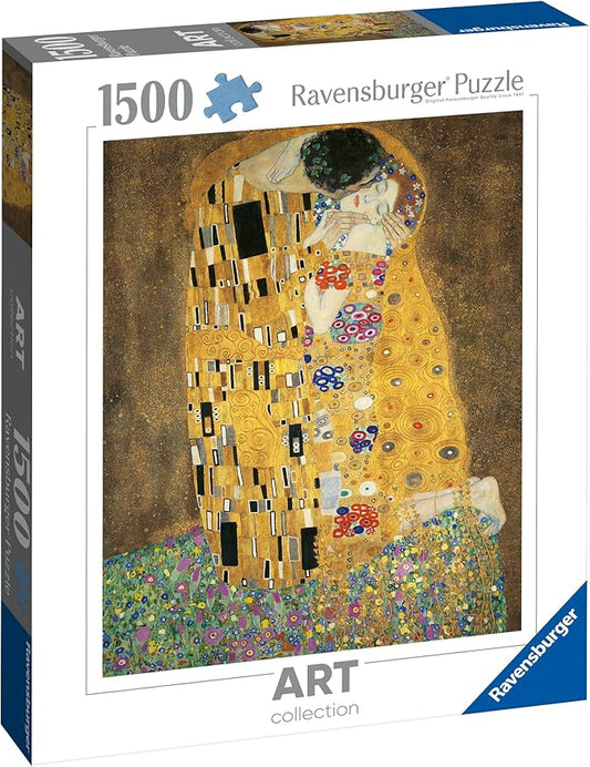 Ravensburger - The Kiss by Gustav Klimt - 1,500 pcs Jigsaw Puzzle - Art Collection (Made in Germany)