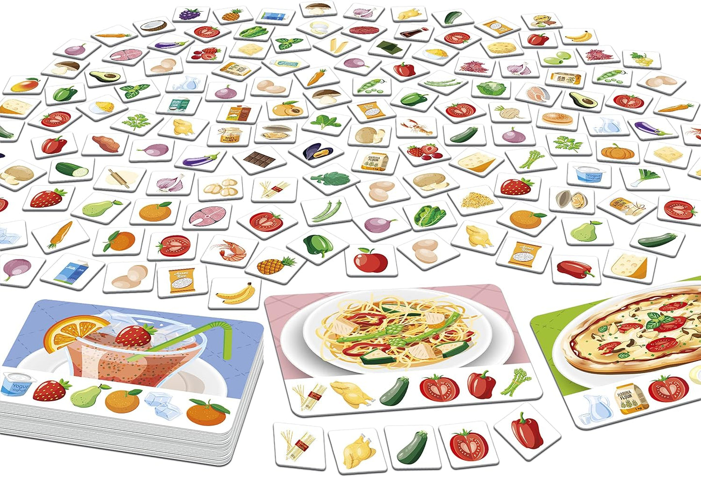 Educa 3,2,1 GO Challenge Food | 24 Mini Puzzles | Brain Games Collection