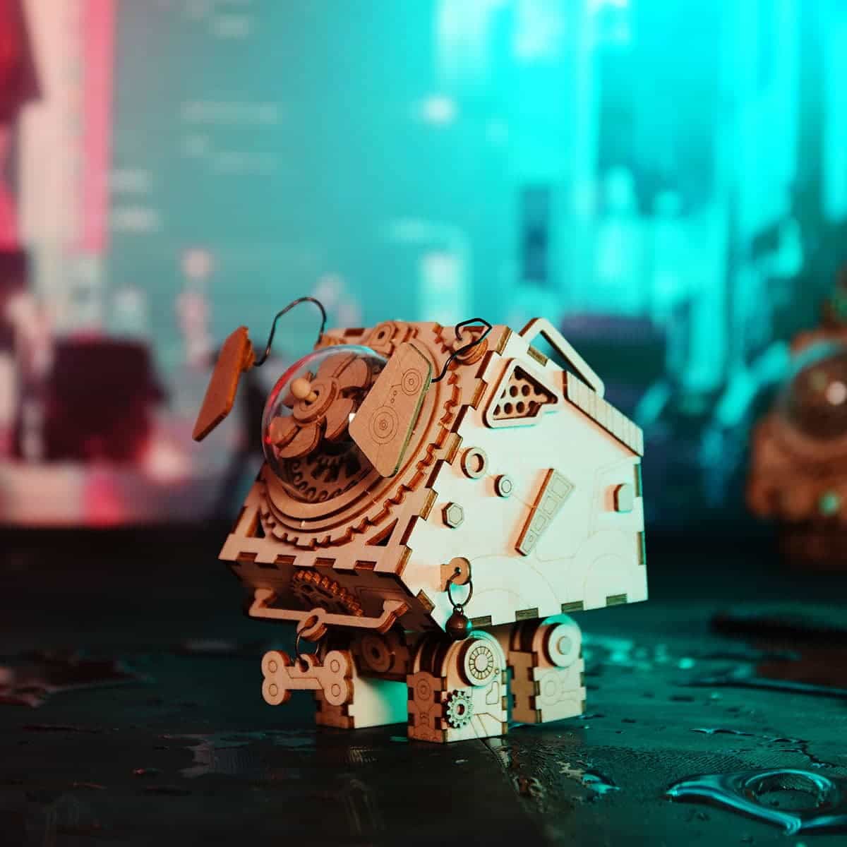 Robotime Seymour Model Kit | DIY Wooden Puzzle | Collectible Display Model