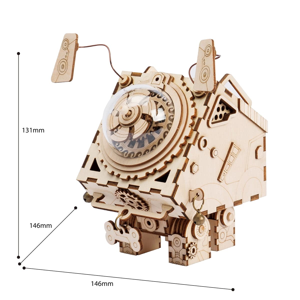Robotime Seymour Model Kit | DIY Wooden Puzzle | Collectible Display Model