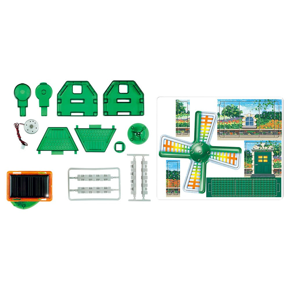 GREENEX Solar Windmill | Educational STEM Kit | Solar-Powered Windmill Model