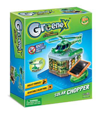 GREENEX Solar Chopper | STEM Toy | Build & Learn Solar-Powered Helicopter