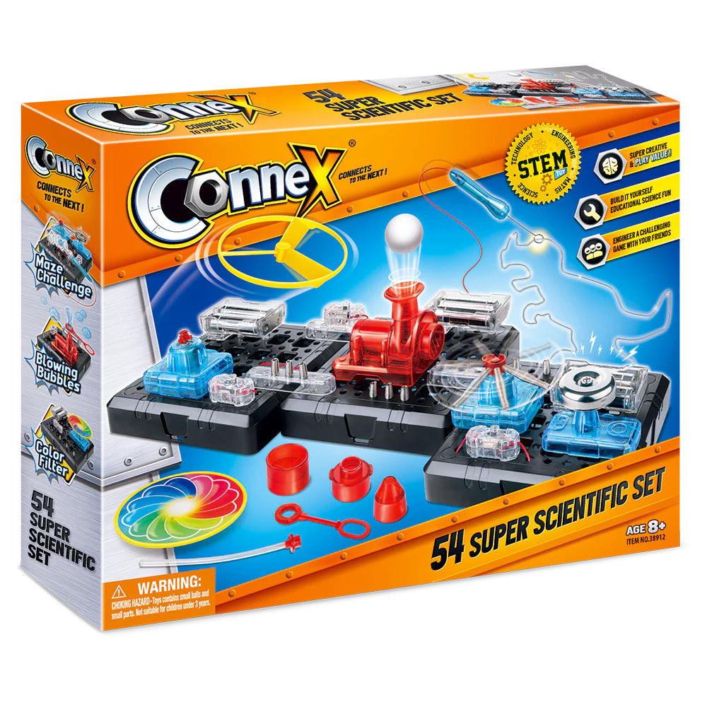 Connex Super Scientific Set | 54 Pieces | STEM Building & Learning Toy