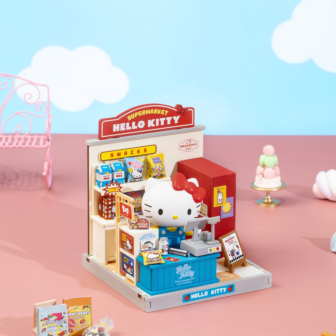 Rolife Hello Kitty's Super Snacks Mini Blocks 94 Pieces