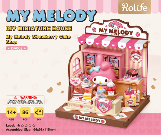 Rolife My Melody's Strawberry Cakes DIY Miniature House Kit