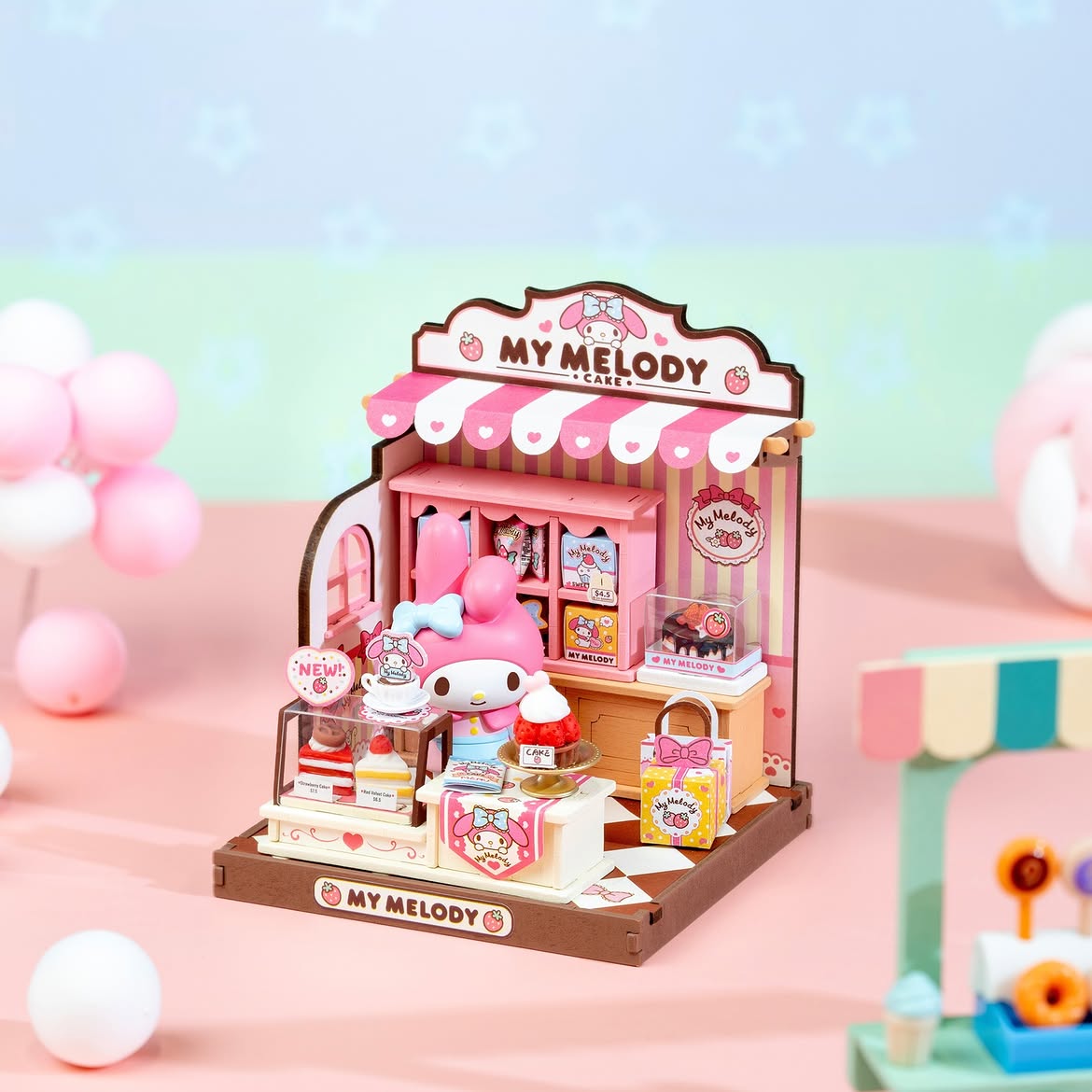 Rolife My Melody's Strawberry Cakes DIY Miniature House Kit