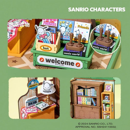 Rolife Pochacco's Lovely Bookstore DIY Miniature House Kit