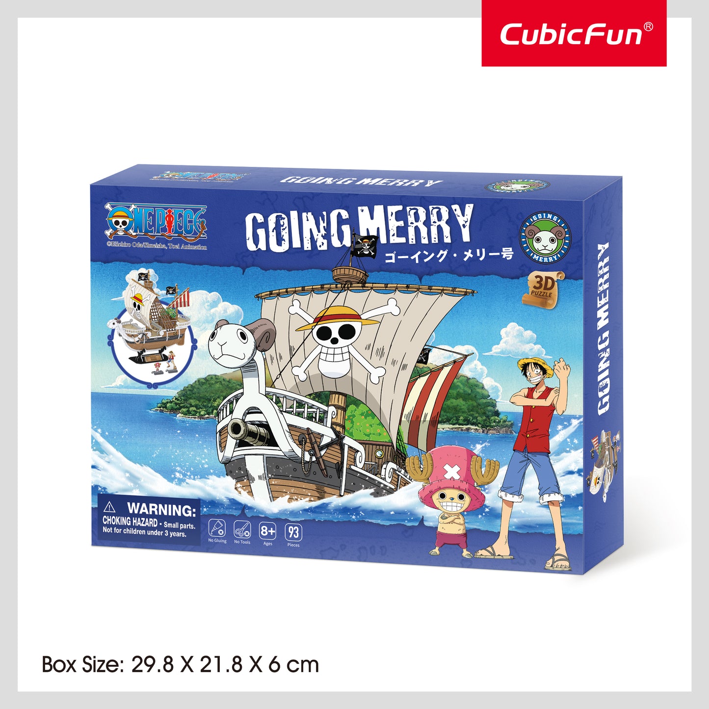 CubicFun 3D Puzzle – One Piece Going Merry | Easy Assembly | Ages 8+ | Foam Board Model Kit