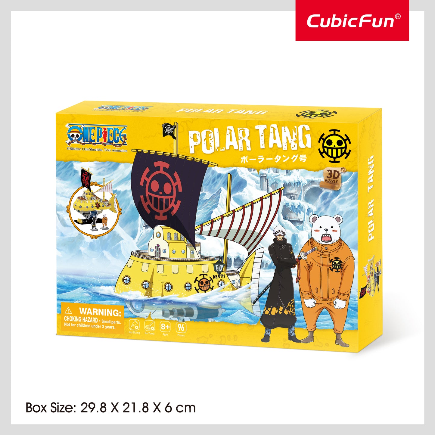 CubicFun x One Piece – Polar Tang 3D Puzzle | 96-Piece Model Kit | Ages 8+ | No Glue Required