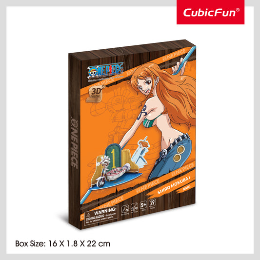 CubicFun x One Piece Shiro Mokuba I | 29-Piece 3D Puzzle | Easy Build, Ages 5+