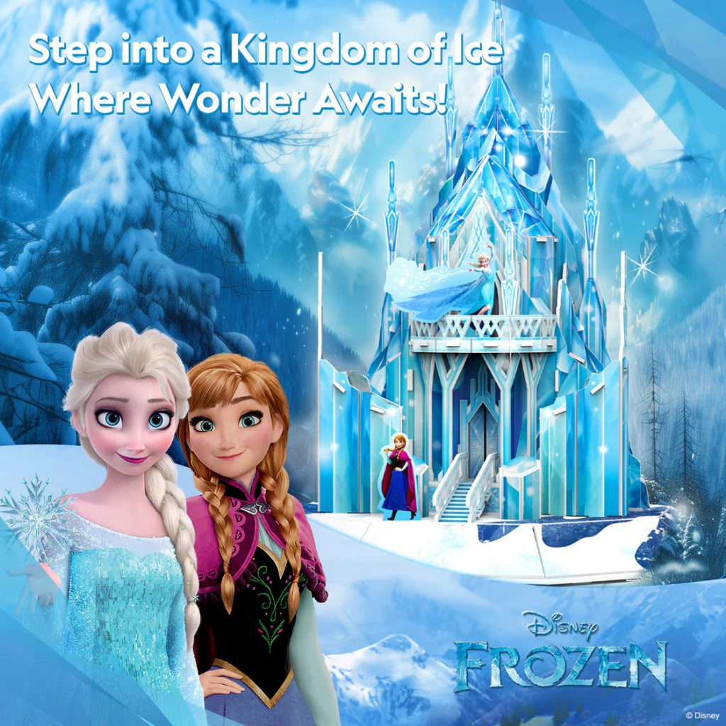 CubicFun 3D Puzzle – Elsa’s Ice Palace, Intricate & Display-Ready, for Kids 8+