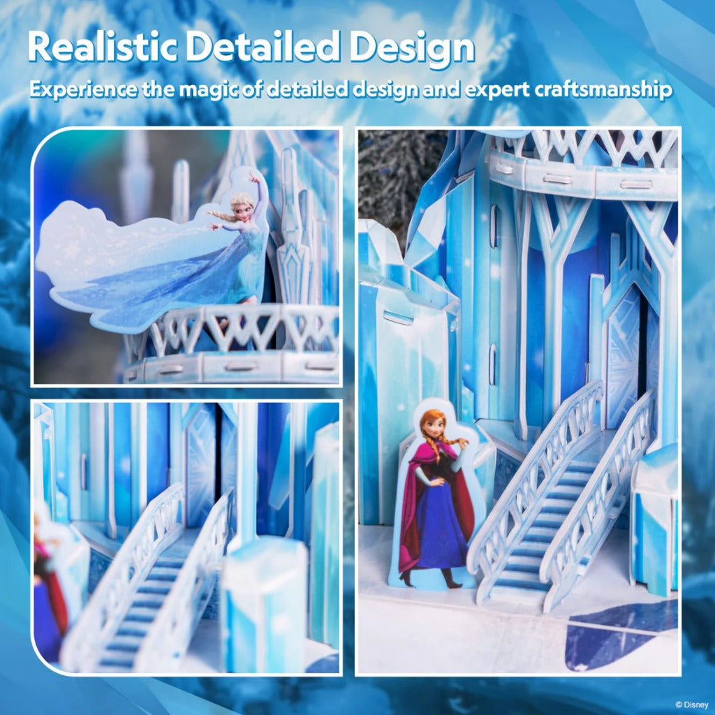 CubicFun 3D Puzzle – Elsa’s Ice Palace, Intricate & Display-Ready, for Kids 8+