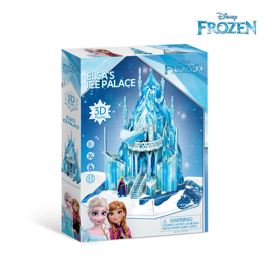 CubicFun 3D Puzzle – Elsa’s Ice Palace, Intricate & Display-Ready, for Kids 8+