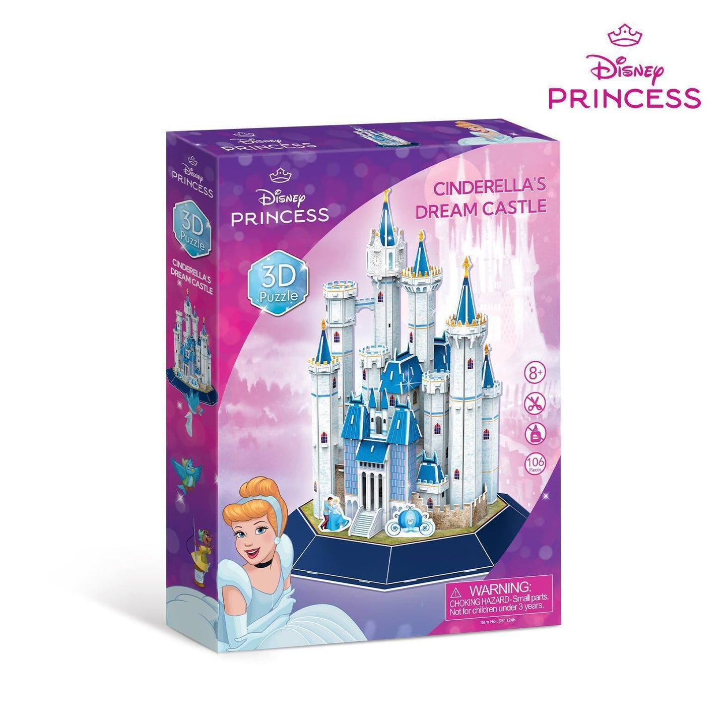 CubicFun Cinderella’s Dream Castle | 106pcs 3D Puzzle | Fairytale Castle Model