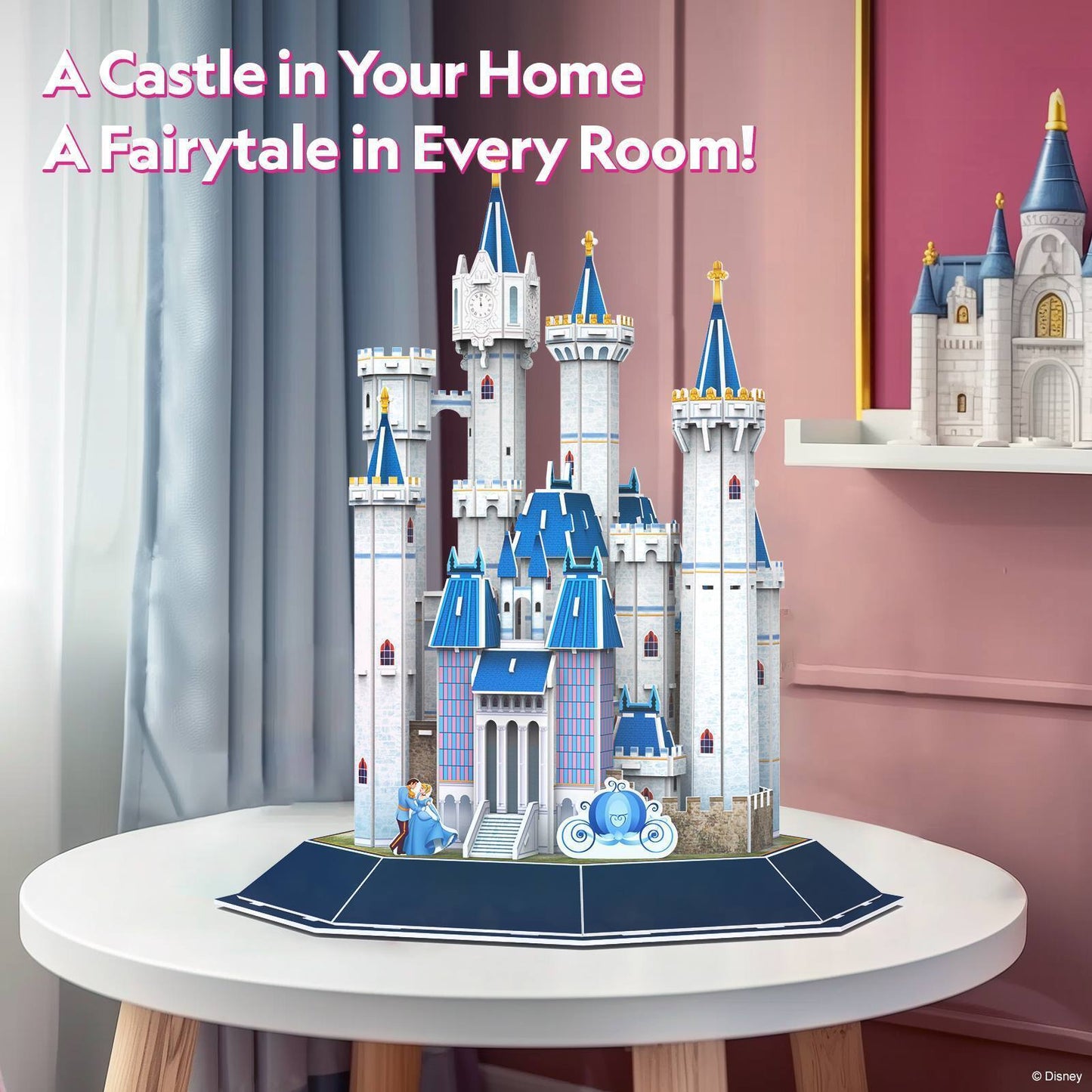 CubicFun Cinderella’s Dream Castle | 106pcs 3D Puzzle | Fairytale Castle Model