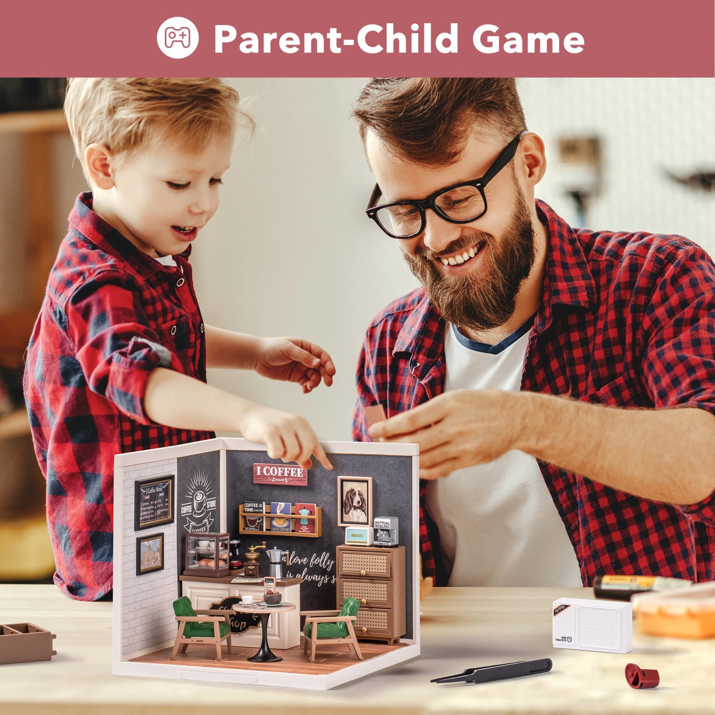 Rolife Super Creator Breezy Time Cafe DIY Miniature House Kit
