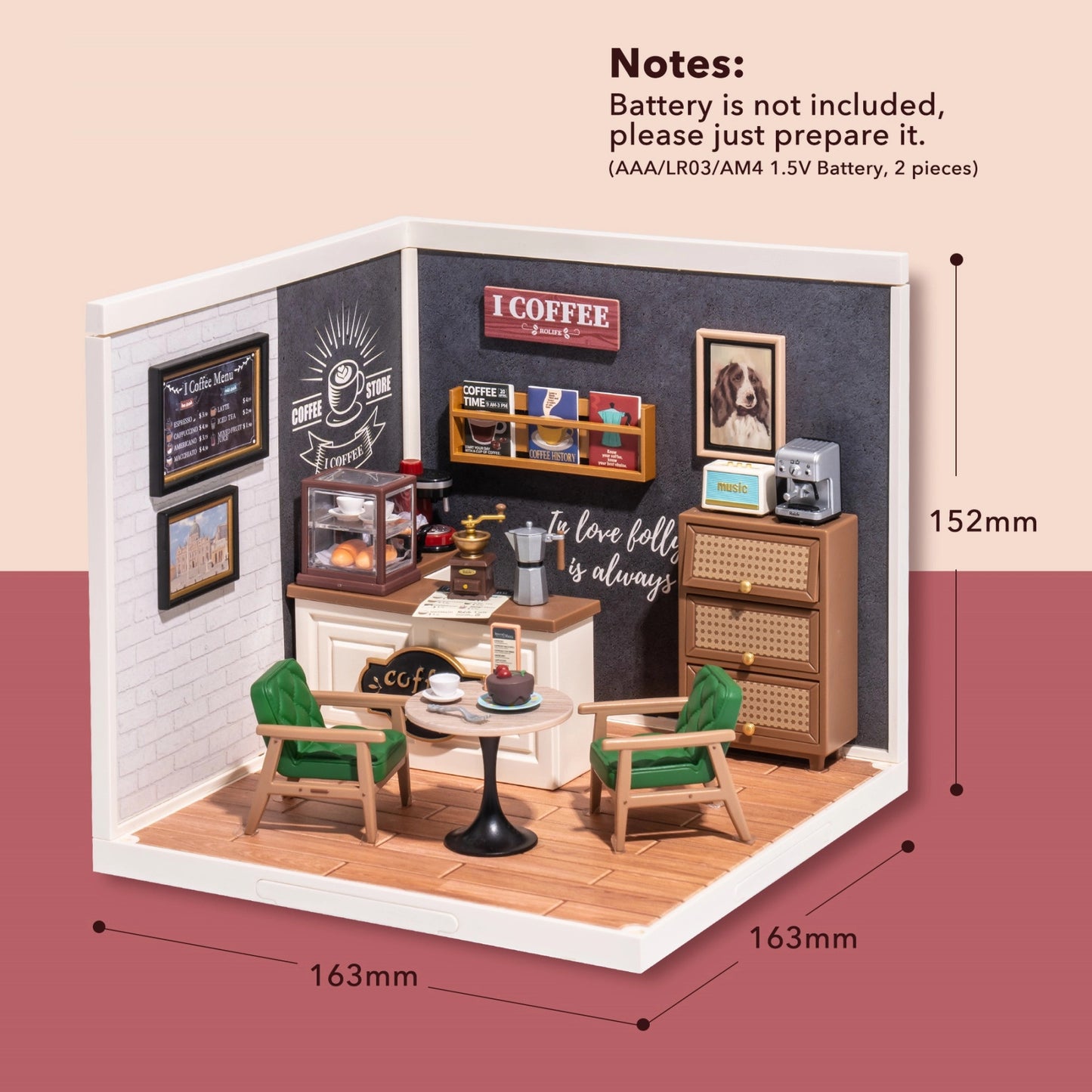 Rolife Super Creator Breezy Time Cafe DIY Miniature House Kit