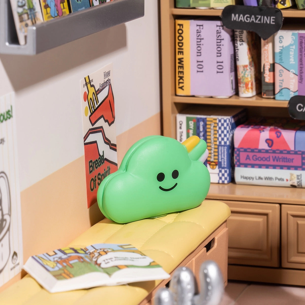 Rolife Super Creator Fascinating Book Store DIY Miniature House Kit