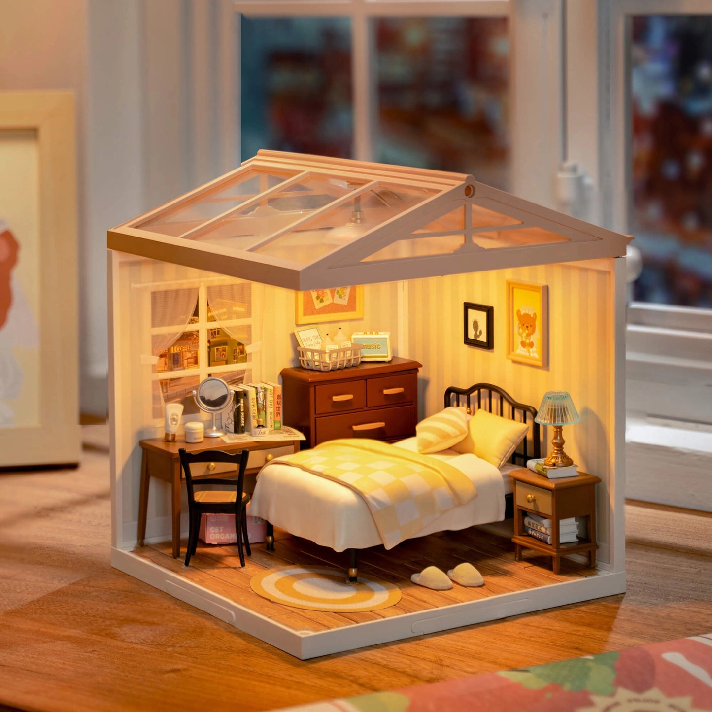 Rolife Super Creator Sweet Dream Bedroom DIY Miniature House Kit