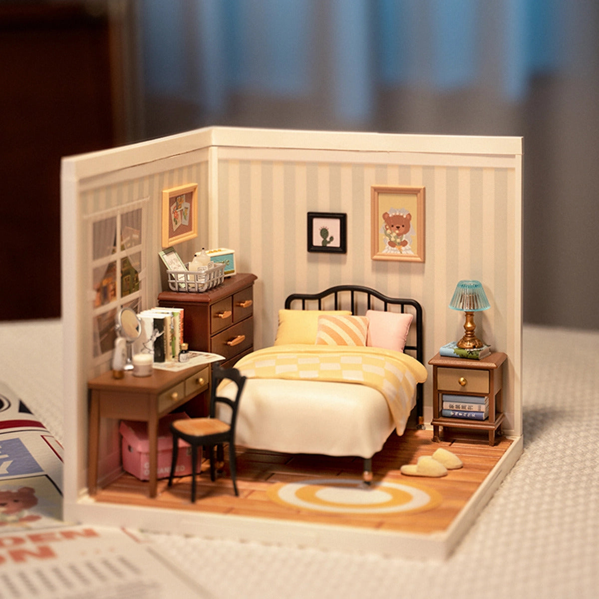 Rolife Super Creator Sweet Dream Bedroom DIY Miniature House Kit