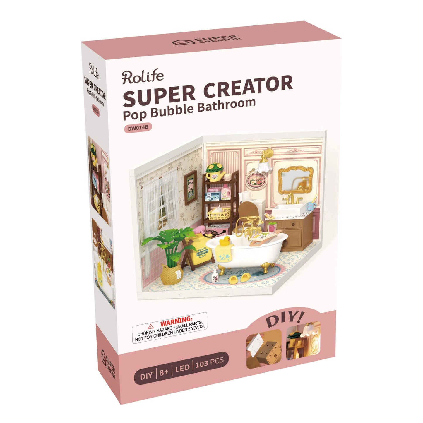 Rolife Super Creator Bubble Bathroom DIY Miniature House Kit