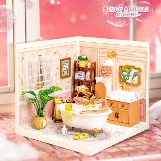 Rolife Super Creator Bubble Bathroom DIY Miniature House Kit