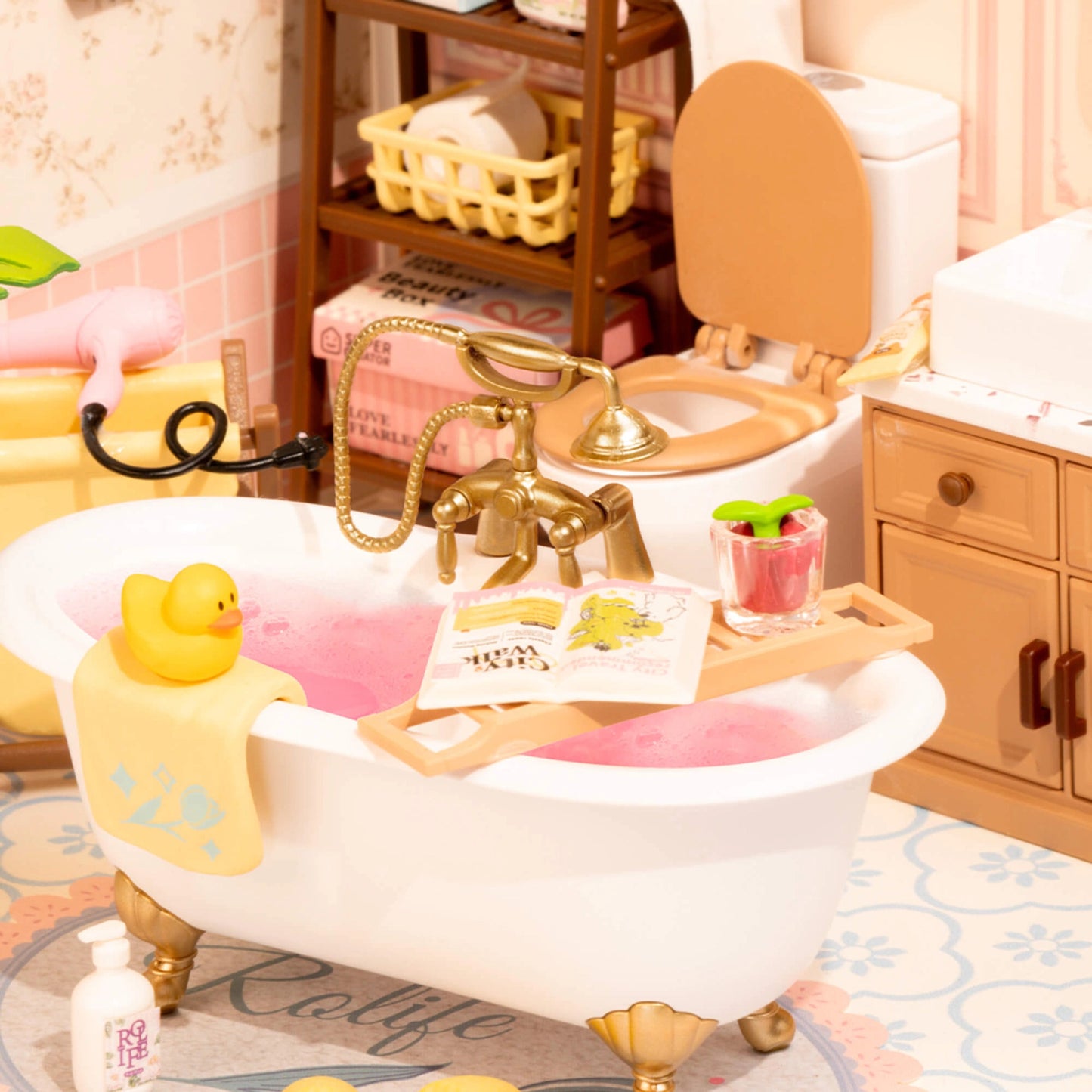 Rolife Super Creator Bubble Bathroom DIY Miniature House Kit