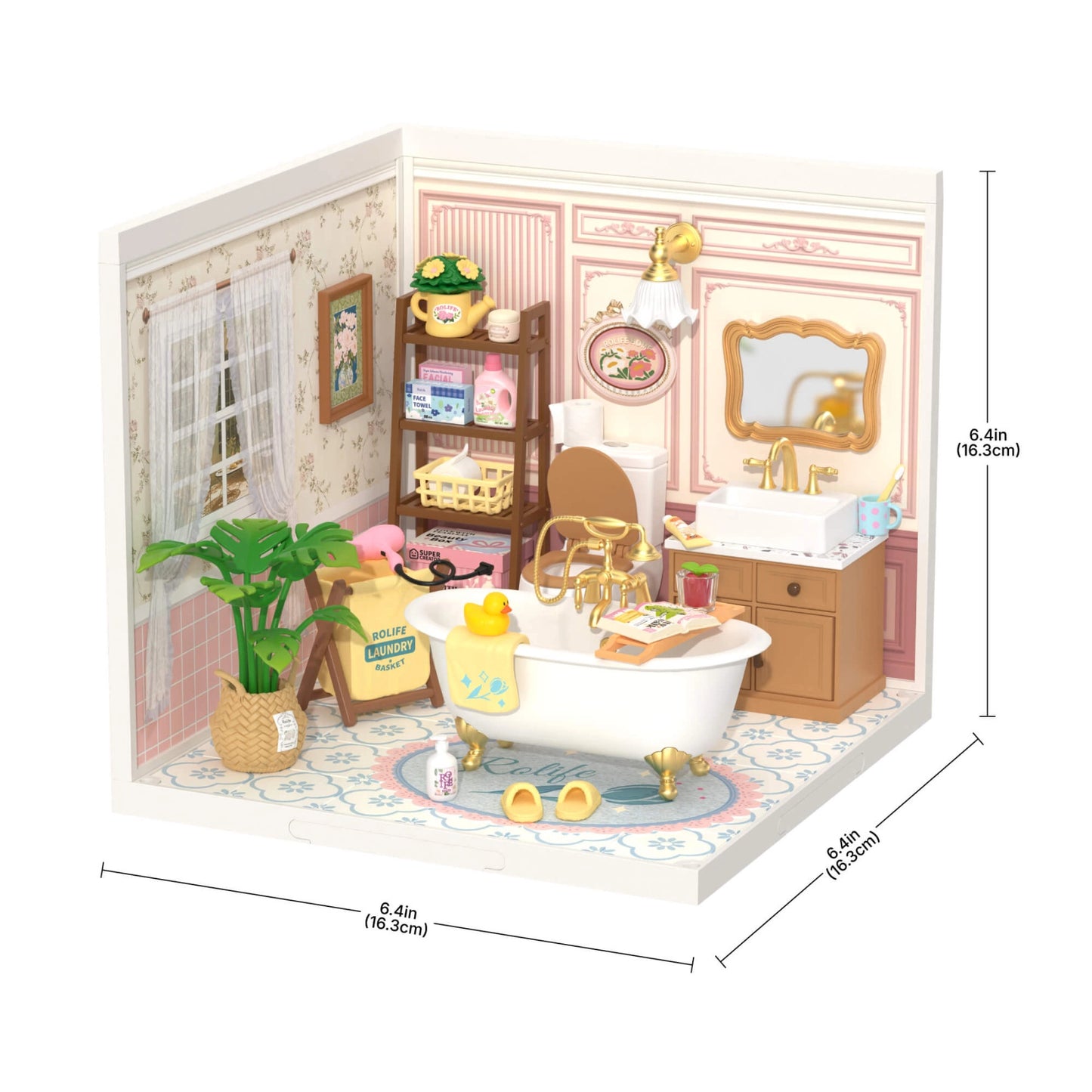 Rolife Super Creator Bubble Bathroom DIY Miniature House Kit