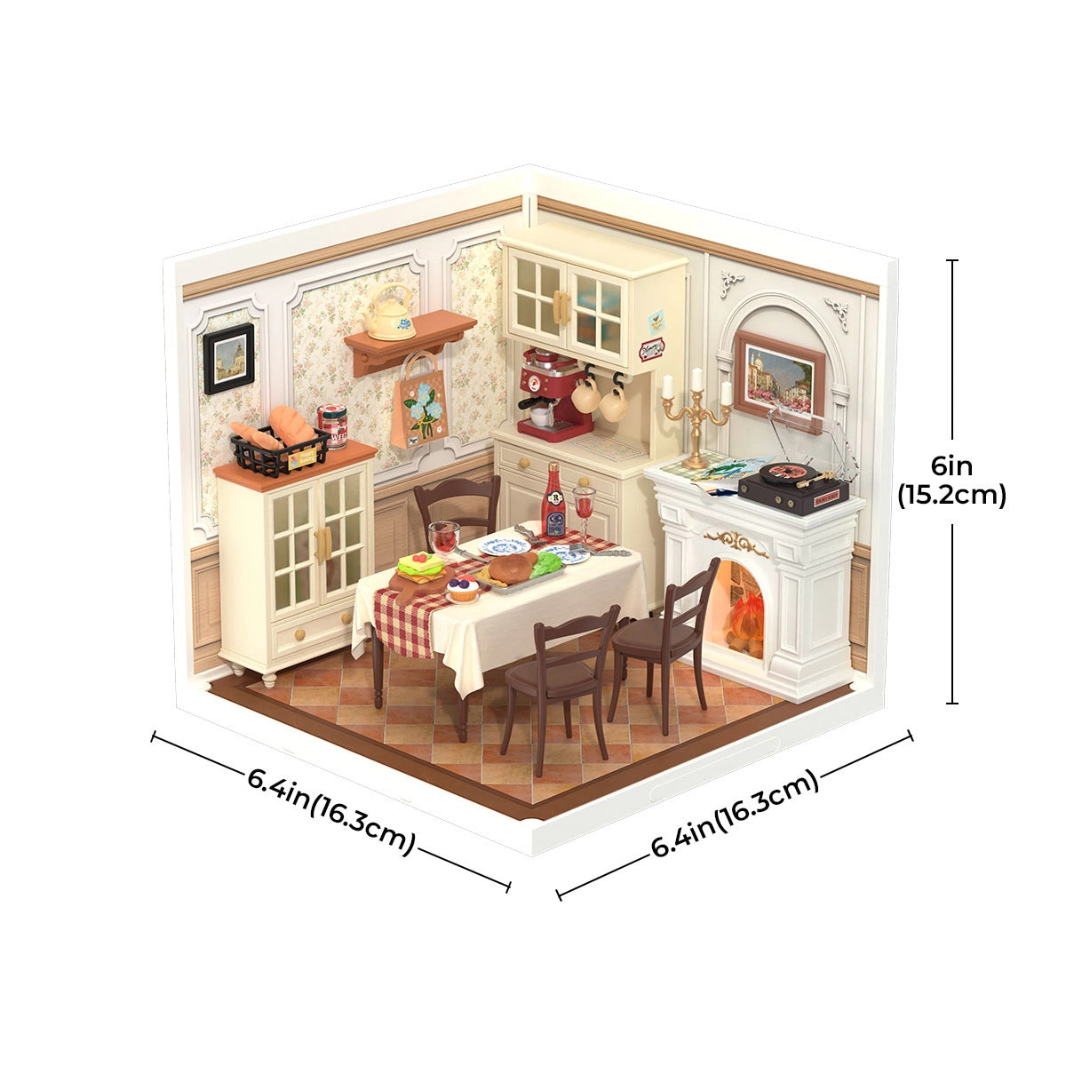 Rolife Super Creator Warm Dining Room DIY Miniature House Kit
