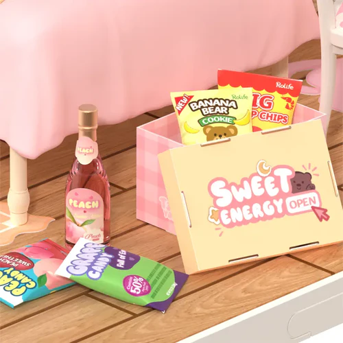 Rolife Super Creator Lovely Pink Bedroom DIY Miniature House Kit