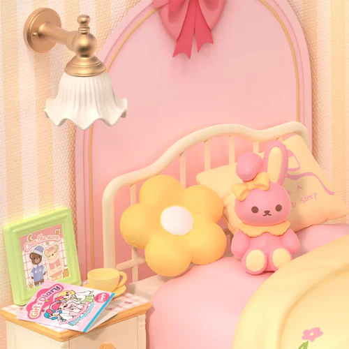 Rolife Super Creator Lovely Pink Bedroom DIY Miniature House Kit
